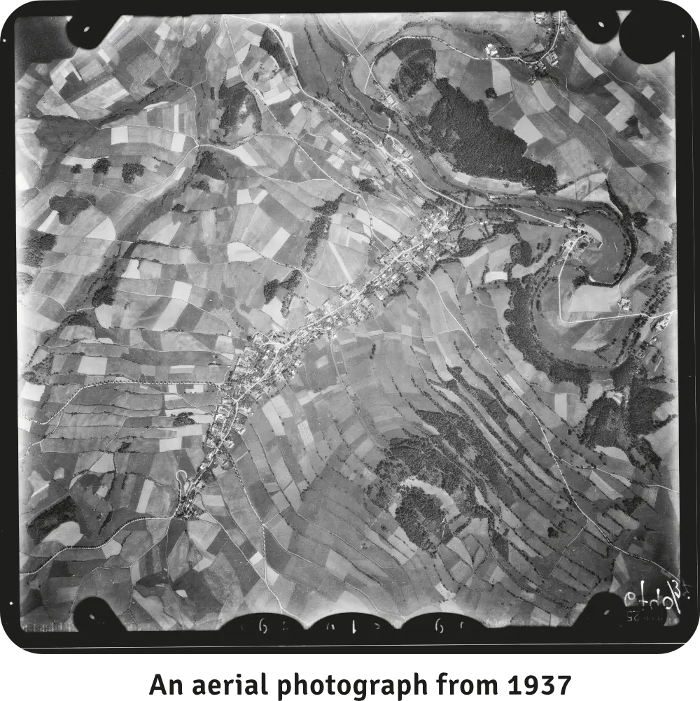 Aerial photograph from 1937